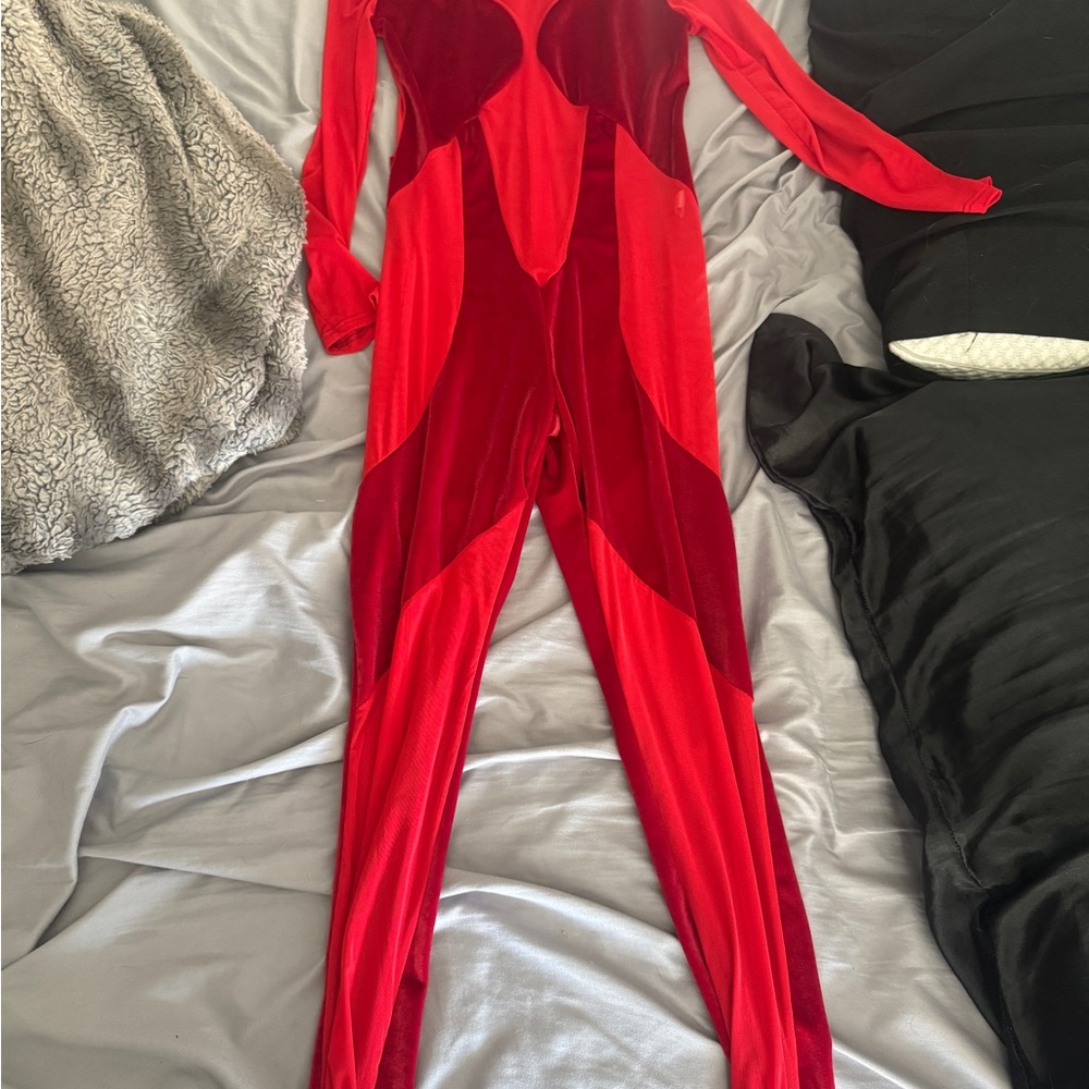 Red Velvet Aerial Bodysuit/Jumpsuit